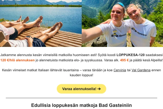 Alppimatkat Alennuskoodi