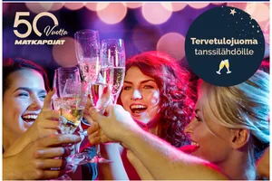 Tanssimaan laivalle! ✨ -30 % kuljetusalennus ja tervetulojuoma! 🥂
