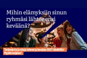 Ryhmätarjoukset talvi-kevät 2027 ⭐️ Mihin elämyksiin sinun ryhmäsi lähtee ensi keväänä?