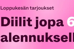 Enää tänään: Diilit jopa 60% alennuksella