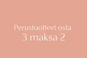 Perustuotteet osta 3 maksa 2!