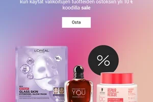 15 % alennus koko tilauksesta on täällä!