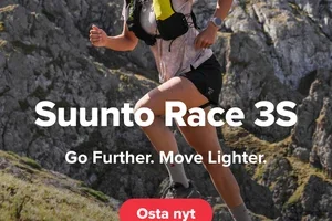 Koe Suunto Race 3S. Juokse kauemmas, liiku kevyemmin.