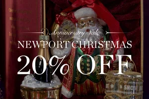 20% off everything in the Newport Christmas Shop