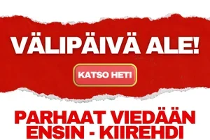 Kiirehdi. Hinnat nousevat ensi perjantaina.
