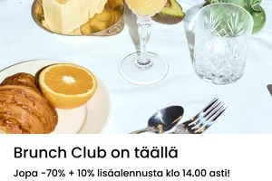 Brunch Club: Jopa -70% + 10% lisäalennusta ☕️