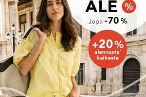 Suuri merkkiale: kaikki jopa -70 %