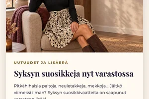 Syksyn suosikkeja nyt varastossa 🤎