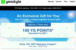 Your Elite Club Starter Pack: 10% OFF + Free Shipping + 100 YS Points ✨