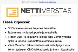 ⚠ Laserlaitteet puulle ja metallille nyt Nettiverstaalta