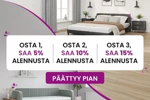 Jopa 15 % alennus päättyy sunnuntai-iltana