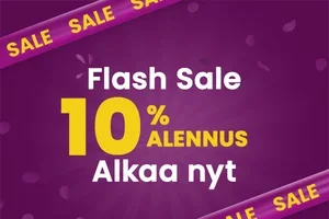 NYT KÄYNNISSÄ: 10 % alennus koko valikoimasta alkaa nyt! ⚡
