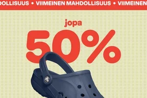 Viimeinen tilaisuus: Nappaa 50 %:n alennuksen päälle vielä 10 %:n LISÄALE!