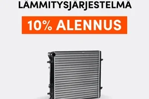 10% alennus jäähdytys- ja lämmitysjärjestelmän osista!