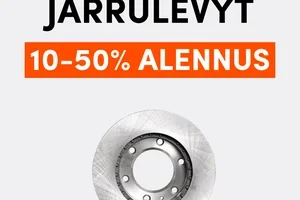 10–50 % alennus jarrulevyistä