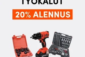 Juuri nyt 20% alennusta kaikista työkaluista!