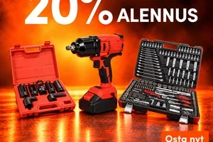 20% alennusta KAIKISTA työkaluista!