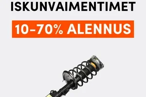 Jopa 70% alennusta iskunvaimentimista!