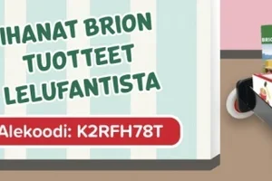 BRIOn puulelut nyt kampanjassa. Tässä 10 euron kuponki.