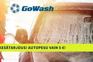 GoWash 5 € kaikissa 8 toimipaikassa – nappaa pesut talteen