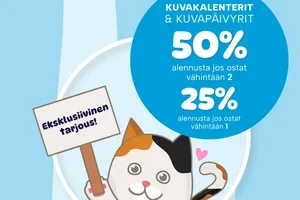 Saat erikoisalennuksen Kuvakalentereista 🎅