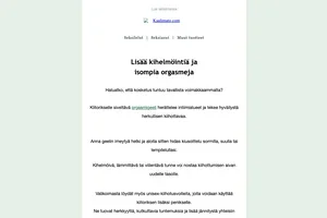 Kaipaatko enemmän tunnetta?