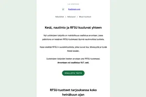 Osallistu arvontaan ja voita kesäinen RFSU-tuotekassi!