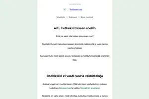 Uskallatko astua uuteen rooliin?