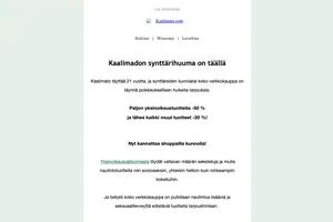 Nyt -50 % yksinoikeustuotteista ja paljon muuta synttärihintaan