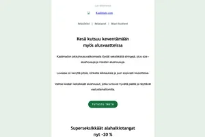 Hyödynnä kesäale vielä kun ehdit