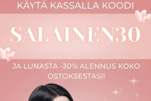 Salainen alekoodi uutiskirjeen tilaajille! 🤫