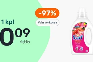 Surf pyykinpesuaine 0,09€ 🔥