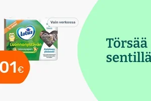 🪙 Törsää sentillä: Lotus talouspaperi 0,01€ 🔥