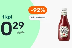 Heinz ketsuppi vain 0,29€ 🔥