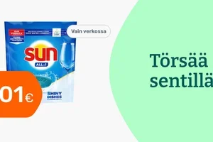 Sun konetiskitabletit 0,01 € 🔥 Vain torstaihin asti!