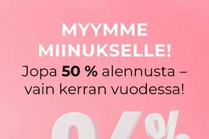 Myymme miinukselle!