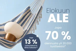 Elokuun ale on päättymässä: jopa 70 % alennusta