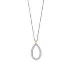 TI SENTO kaulakoru, keltakullattua hopeaa ja zirkonit 34110ZY/42