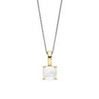 TI SENTO riipus, keltakullattua hopeaa ja kristalli, 6854MW