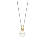 TI SENTO riipus, keltakullattua hopeaa ja valkoinen helmi, 6855YP