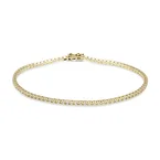 Vittoria keltakultainen tennis timanttirannekoru, 0,97ct