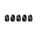 Gel Nail Sticker - Cross Black Magnet | Outlet