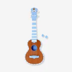 Ukulele – Ruskea, sinisillä yksityiskohdilla