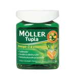 Möller Tupla Omega-3 + A- ,D- ja E-vitamiini 100 kpl