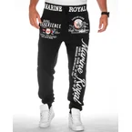 Marine royal collegehousut - Musta/Harmaa