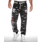 Atlantic club collegehousut - Musta Camo/Valkoinen