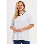 T-shirt neck embellishment COTTON