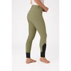 naisten korkeavyötäröiset ratsastushousut silikonipainatetuilla kokopaikoilla Olive Green 40
