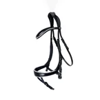 Equitus Beta anatominen suitsi Black/White X-Full
