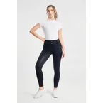 Matilda naisten perforoidut ratsastushousut kokopaikalla Dark Navy 42